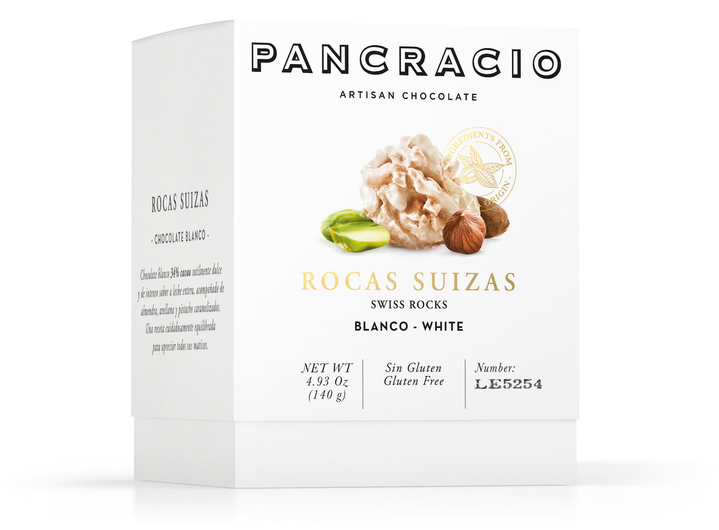 Шоколадови бонбони SWISSROCKS 140гр. - бял шоколад