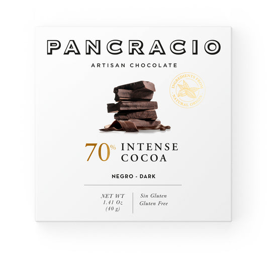 Занаятчийски шоколад PANCRACIO 40гр. - черен 70% какао