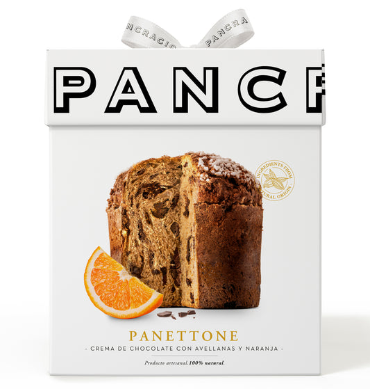 Панеттоне - шоколад и крем от лешници с портокал 500гр.